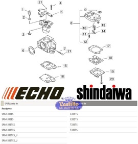 CARBURADOR SHINDAIWA T335 TS